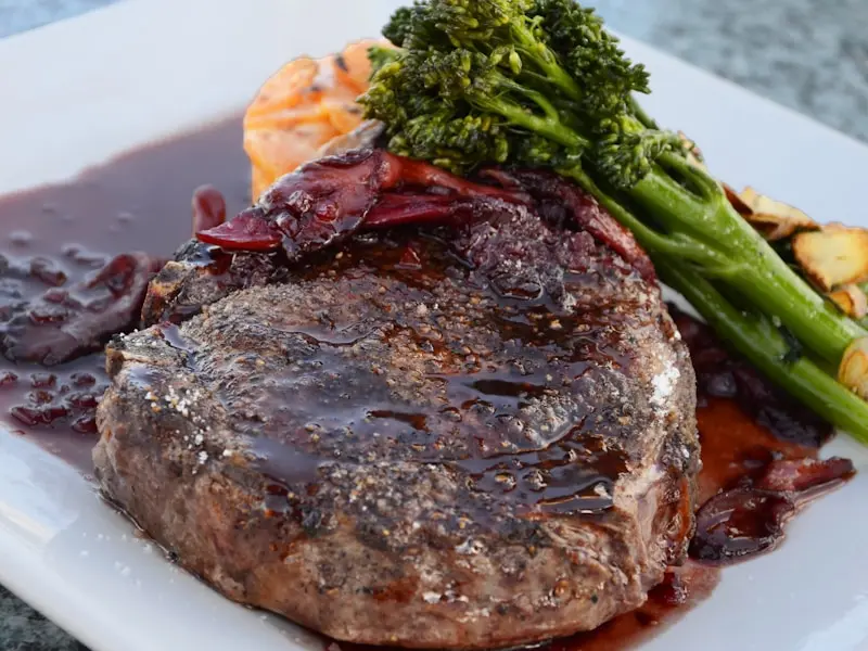 Authentic Philly cheesesteak with peppers and onions