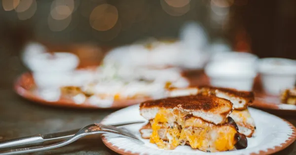 Kids grilled cheese with fries