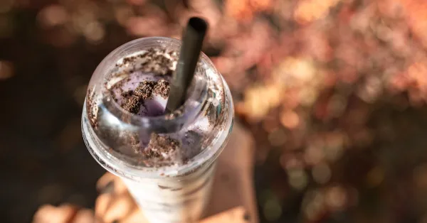 Blended ice cream snow storm